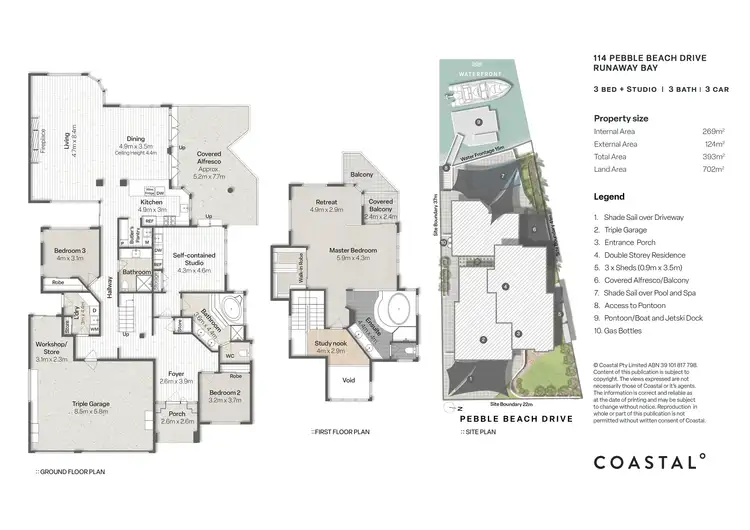 Floorplan of Homely house listing, 114 Pebble Beach Drive, Runaway Bay QLD 4216