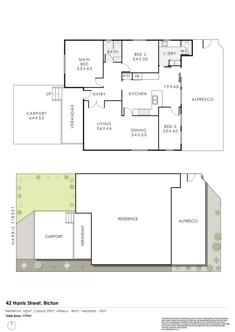 Floorplan of Homely house listing, 42 Harris Street, Bicton WA 6157