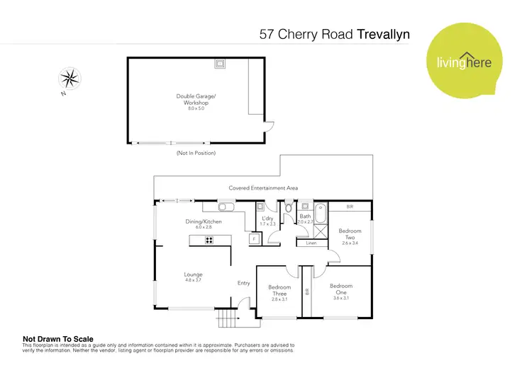 Floorplan of Homely house listing, 57 Cherry Road, Trevallyn TAS 7250