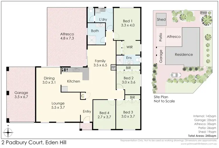 Floorplan of Homely house listing, 2 Padbury Court, Eden Hill WA 6054