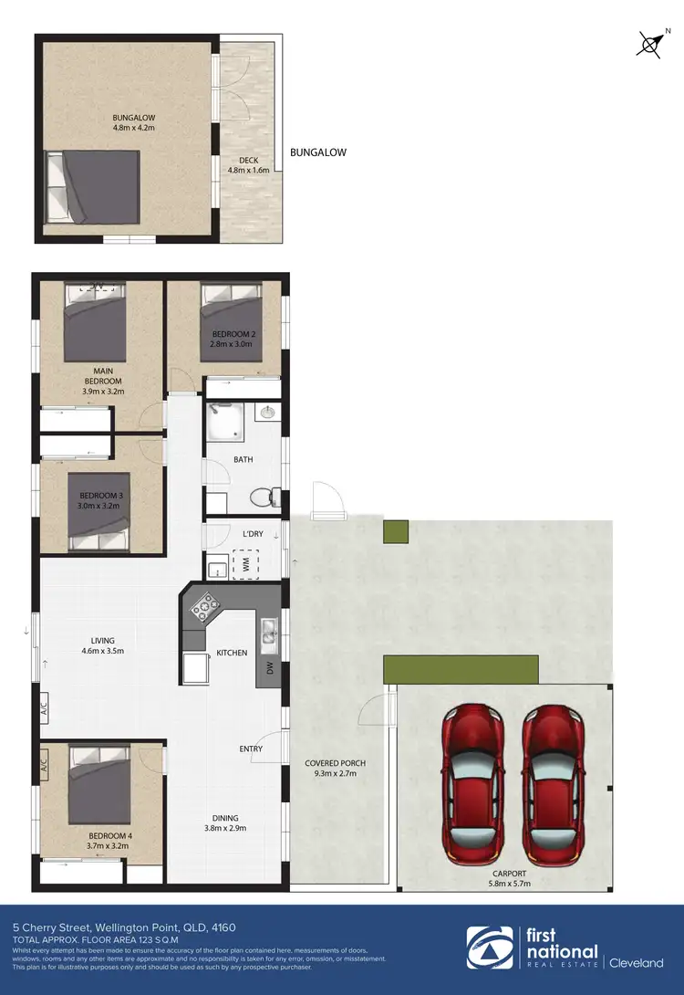 Floorplan of Homely house listing, 5 Cherry Street, Wellington Point QLD 4160