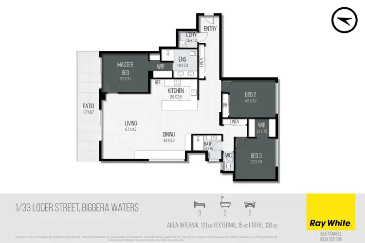 Floorplan of Homely unit listing, 1/33 Loder Street, Biggera Waters QLD 4216