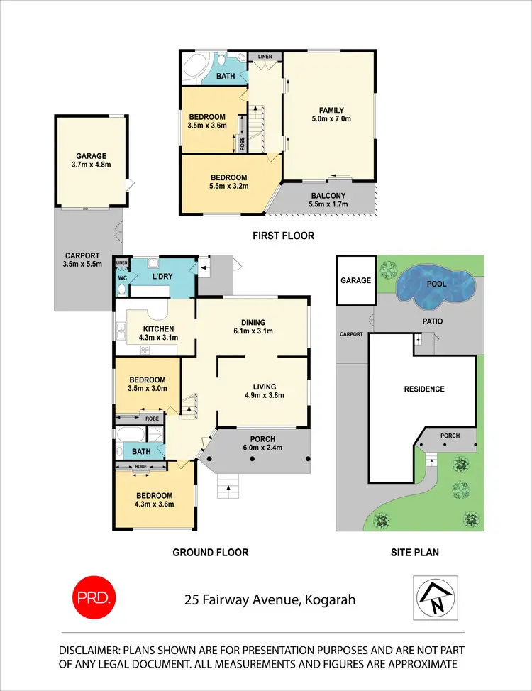 Floorplan of Homely house listing, 25 Fairway Avenue, Kogarah NSW 2217