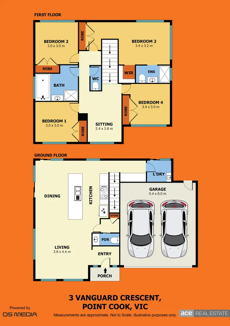 Floorplan of Homely house listing, 3 Vanguard Crescent, Point Cook VIC 3030