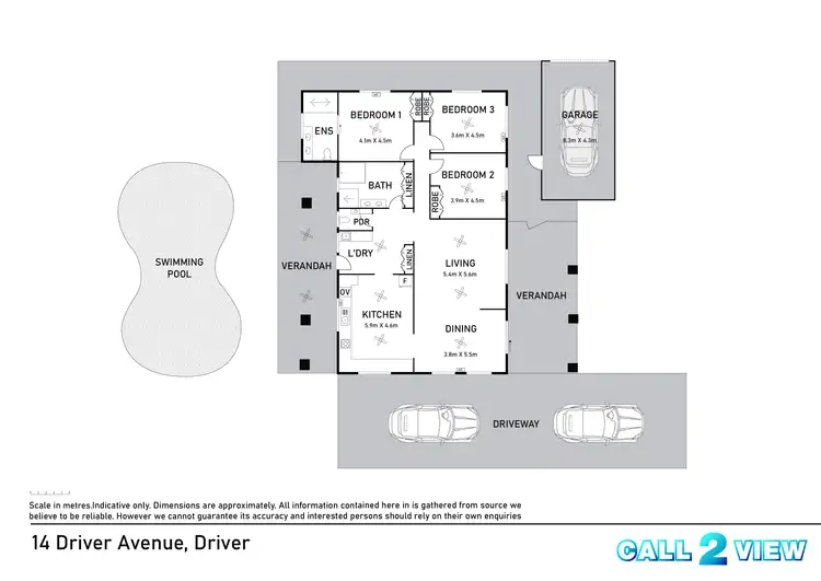 Floorplan of Homely house listing, 14 Driver Avenue, Driver NT 830