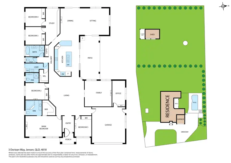 Floorplan of Homely house listing, 3 Doriean Way, Jensen QLD 4818