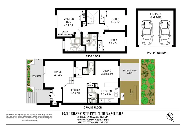Floorplan of Homely townhouse listing, 19/2 Jersey Street, Turramurra NSW 2074