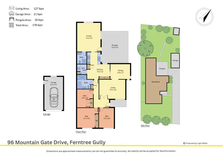 Floorplan of Homely house listing, 96 Mountain Gate Drive, Ferntree Gully VIC 3156