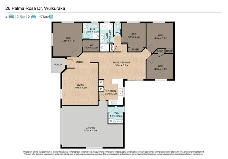 Floorplan of Homely house listing, 26 Palma Rosa Drive, Wulkuraka QLD 4305