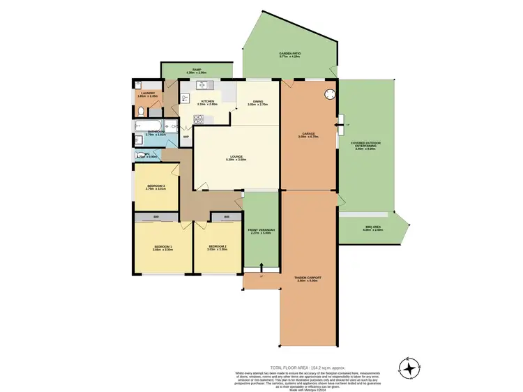 Floorplan of Homely house listing, 15 Normandie Place, Unanderra NSW 2526