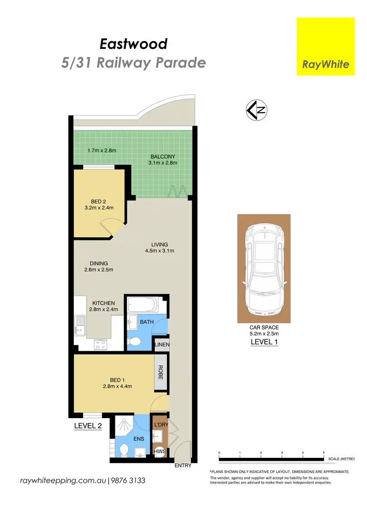 Floorplan of Homely apartment listing, 5/31 Railway Parade, Eastwood NSW 2122