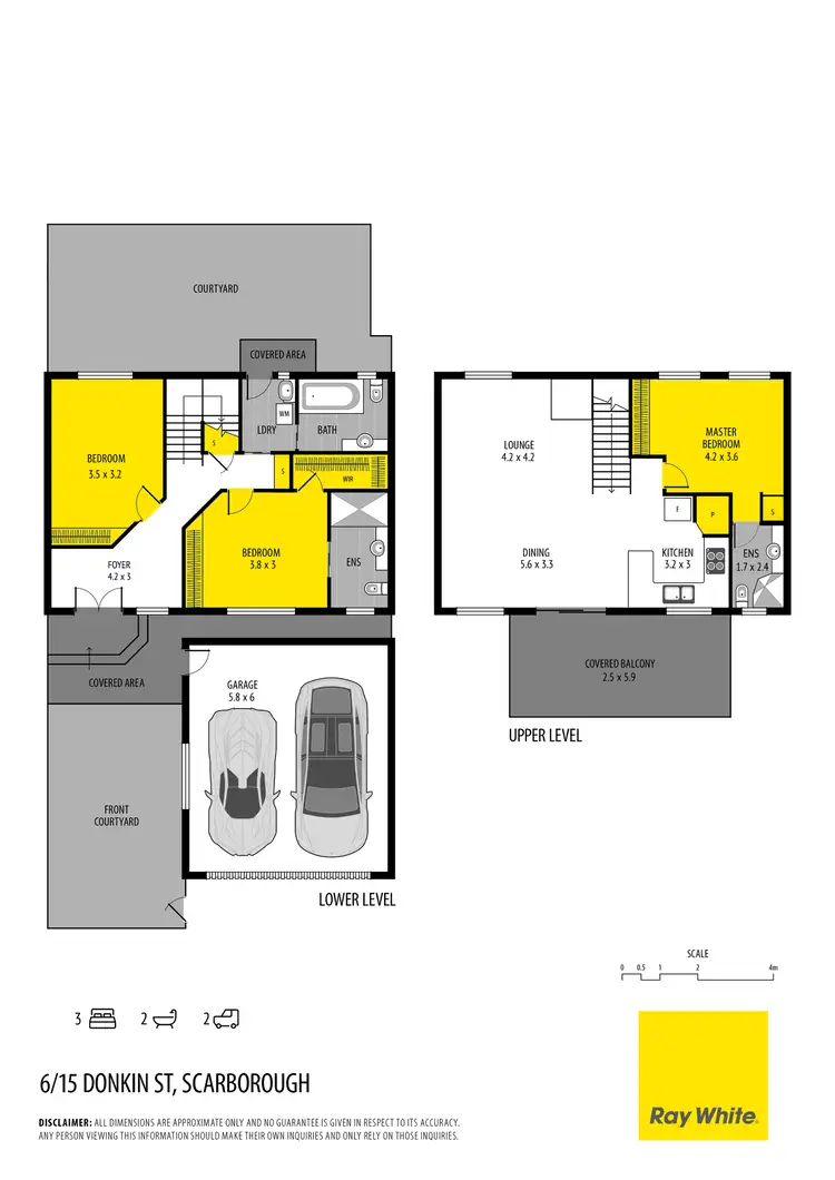 Floorplan of Homely townhouse listing, 6/15 Donkin Street, Scarborough QLD 4020