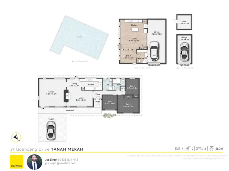 Floorplan of Homely house listing, 17 Goenoeng Drive, Tanah Merah QLD 4128