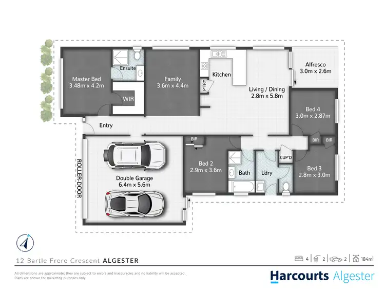 Floorplan of Homely house listing, 12 Bartle Frere Crescent, Algester QLD 4115