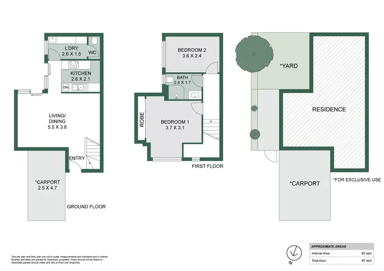 Floorplan of Homely townhouse listing, 2/187 Bagot Road, Subiaco WA 6008