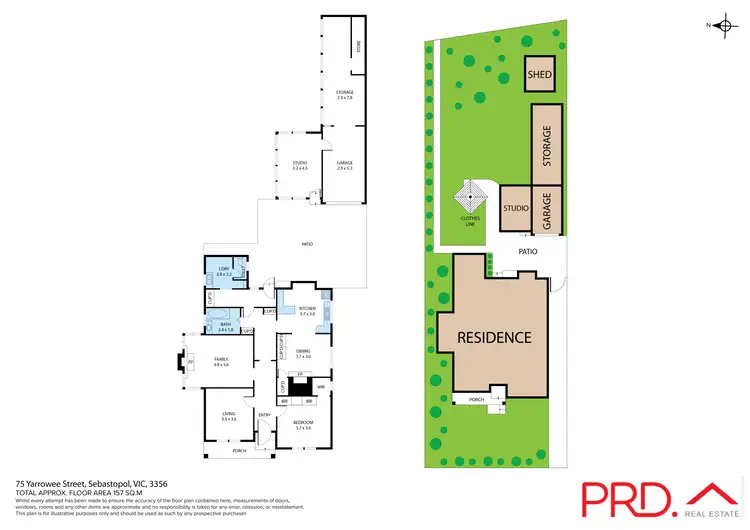 Floorplan of Homely house listing, 75 Yarrowee Street, Sebastopol VIC 3356