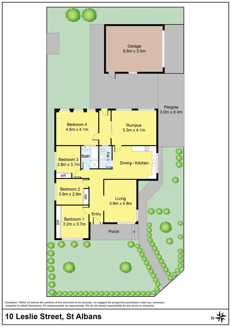 Floorplan of Homely house listing, 10 Leslie Street, St Albans VIC 3021