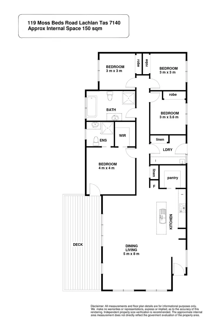 Floorplan of Homely rural property listing, 119 Moss Beds Road, Lachlan TAS 7140