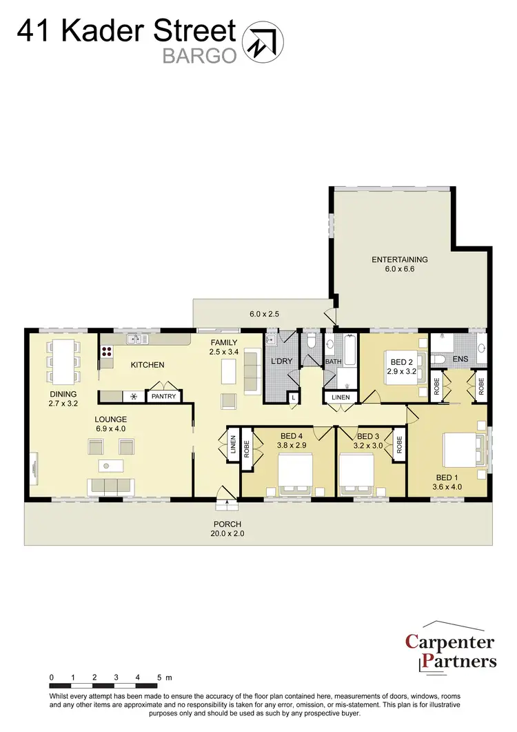 Floorplan of Homely house listing, 41 Kader Street, Bargo NSW 2574