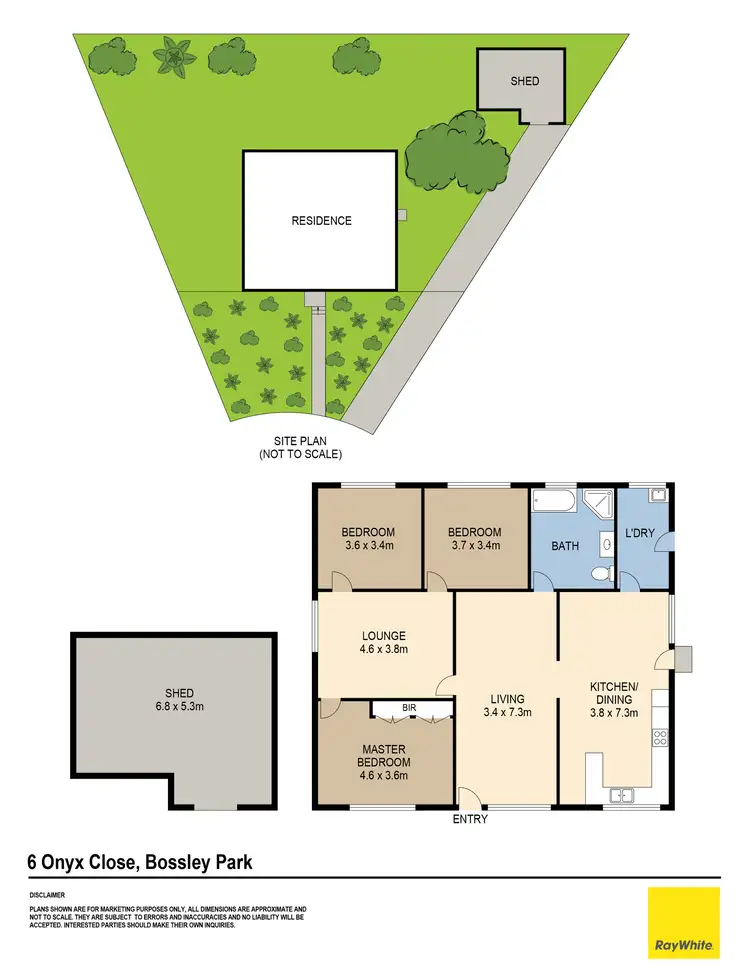 Floorplan of Homely house listing, 6 Onyx Close, Bossley Park NSW 2176