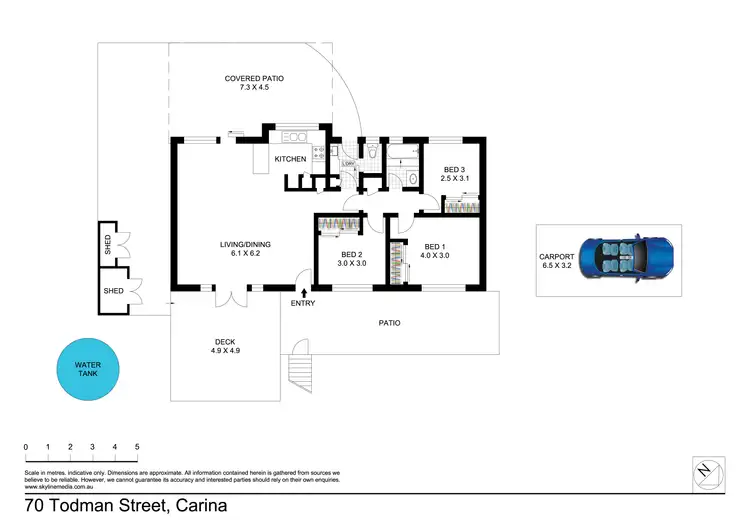 Floorplan of Homely house listing, 70 Todman Street, Carina QLD 4152