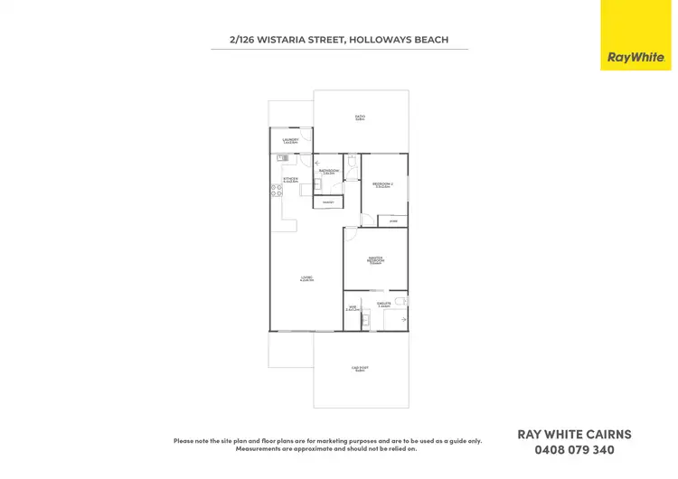 Floorplan of Homely semi-detached listing, 2/126 Wistaria Street, Holloways Beach QLD 4878