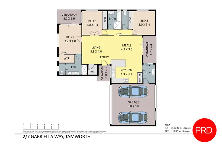 Floorplan of Homely unit listing, 2/7 Gabriella Way, Tamworth NSW 2340