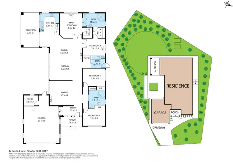 Floorplan of Homely house listing, 37 Eaton Circle, Kirwan QLD 4817