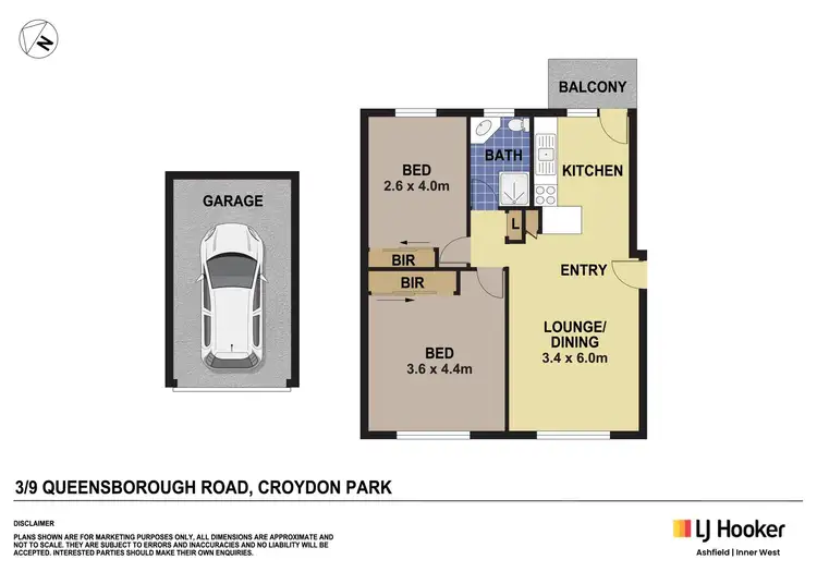 Floorplan of Homely unit listing, 3/9 Queensborough Road, Croydon Park NSW 2133