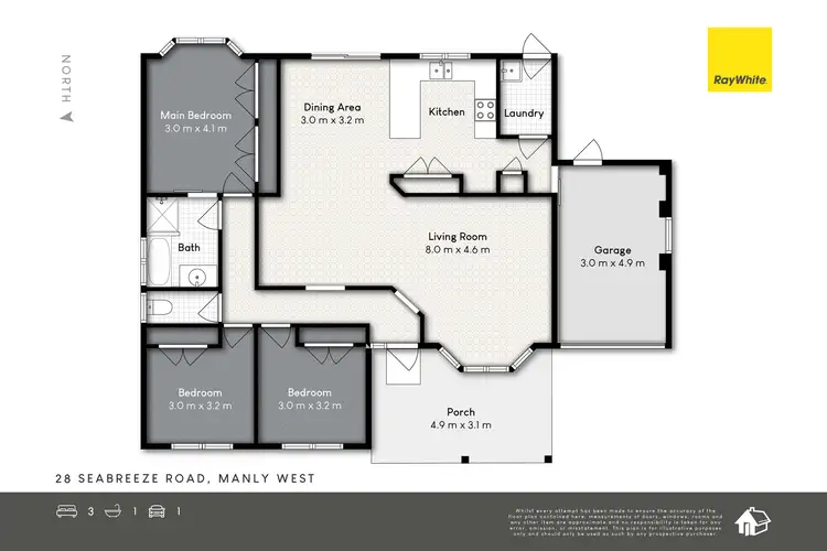 Floorplan of Homely house listing, 28 Seabreeze Road, Manly West QLD 4179