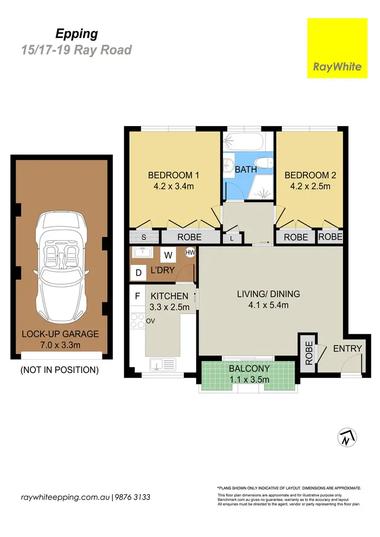 Floorplan of Homely unit listing, 15/17-19 Ray Road, Epping NSW 2121