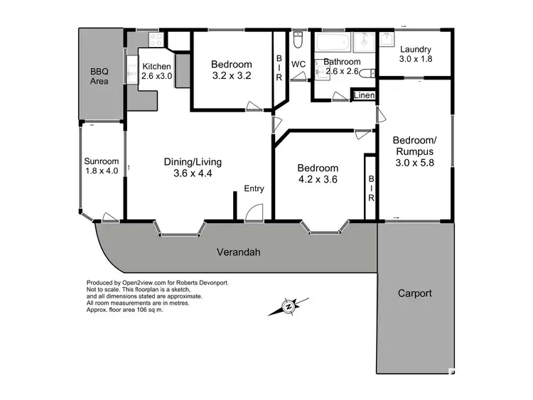 Floorplan of Homely house listing, 119 Bradshaw Street, Latrobe TAS 7307