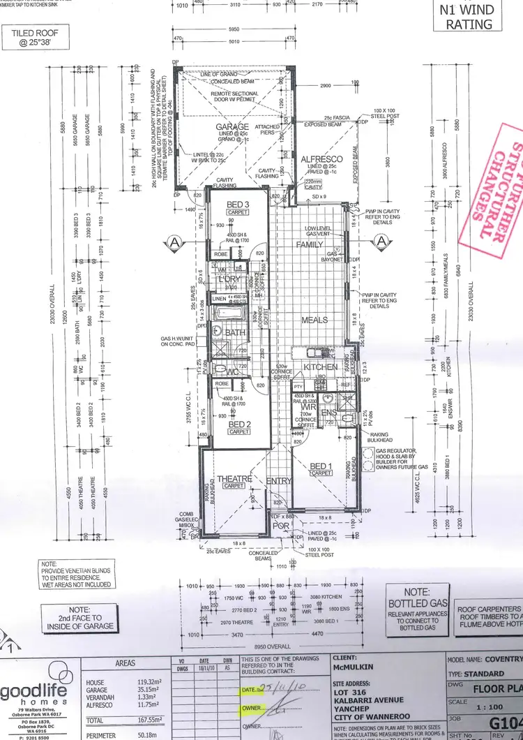 Floorplan of Homely house listing, 30 Kalbarri Avenue, Yanchep WA 6035