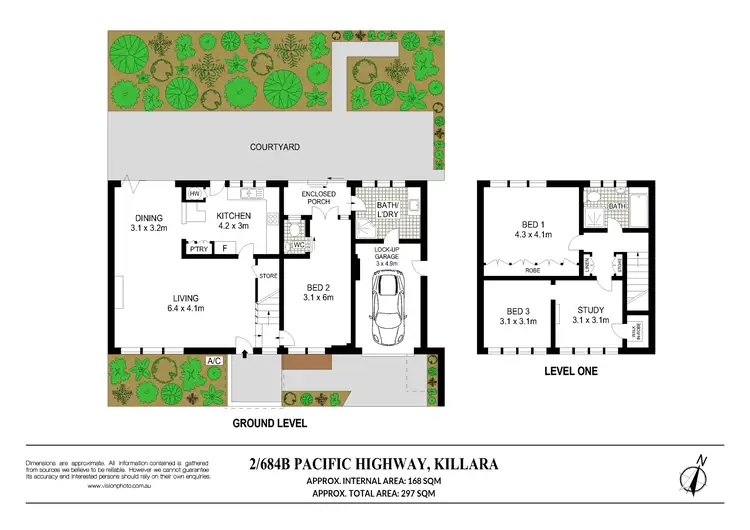 Floorplan of Homely townhouse listing, 2/684B Pacific Highway, Killara NSW 2071