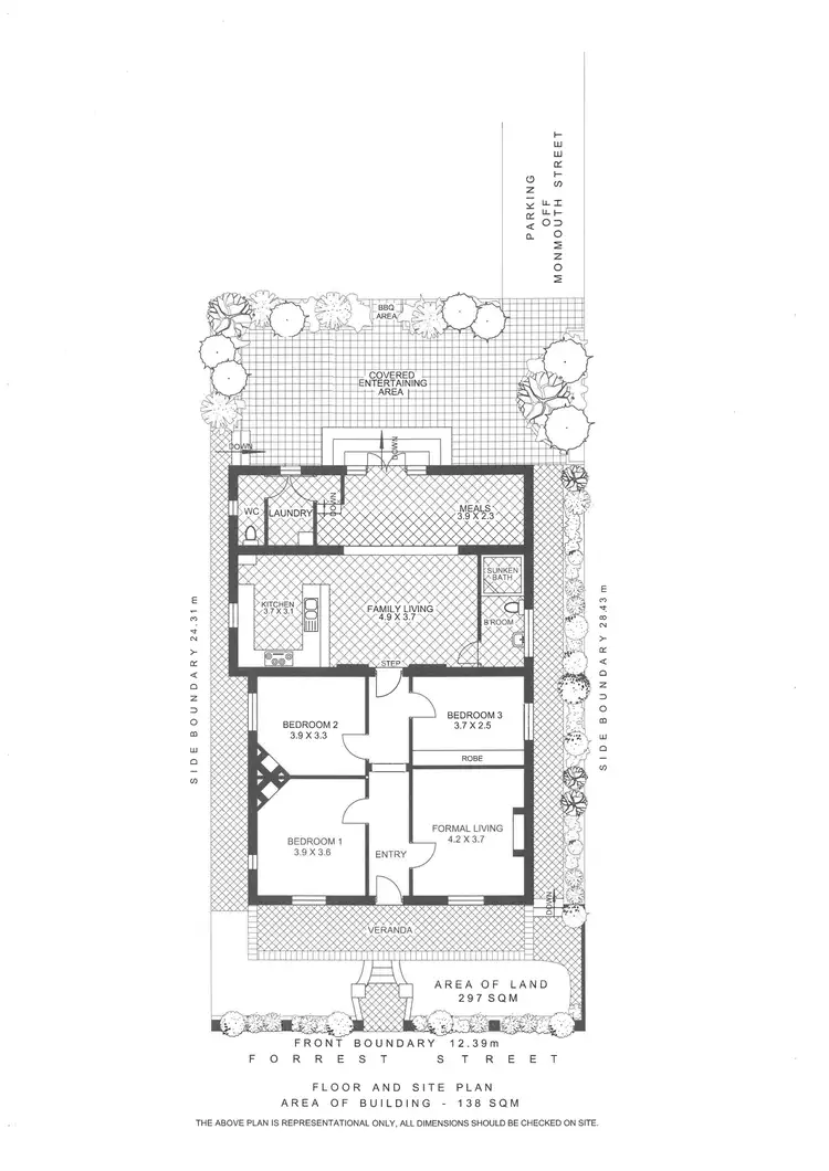Floorplan of Homely house listing, 16 Forrest Street, Mount Lawley WA 6050