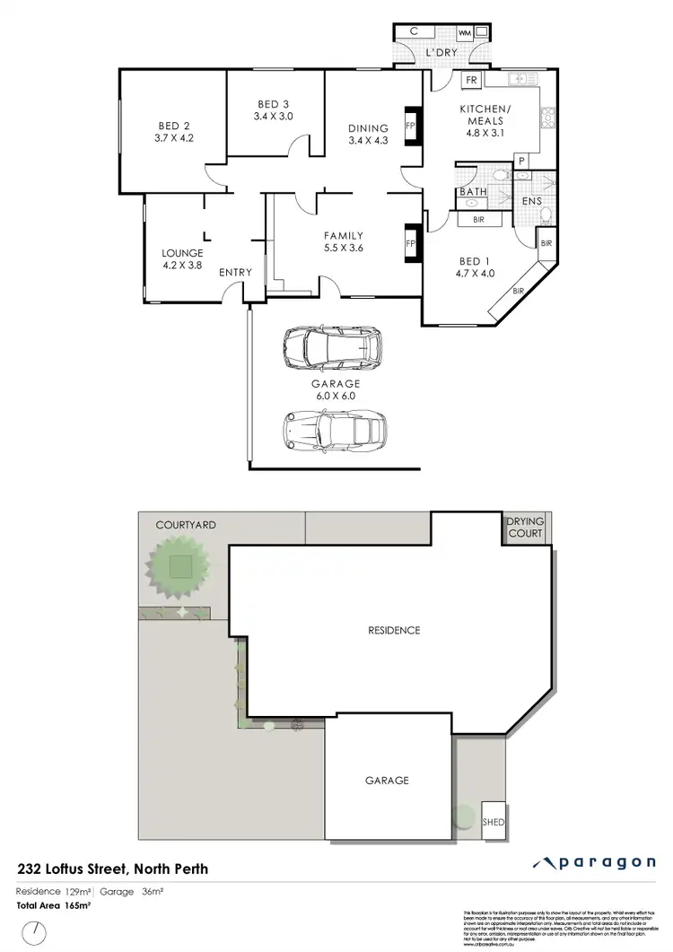 Floorplan of Homely house listing, 232 Loftus Street, North Perth WA 6006