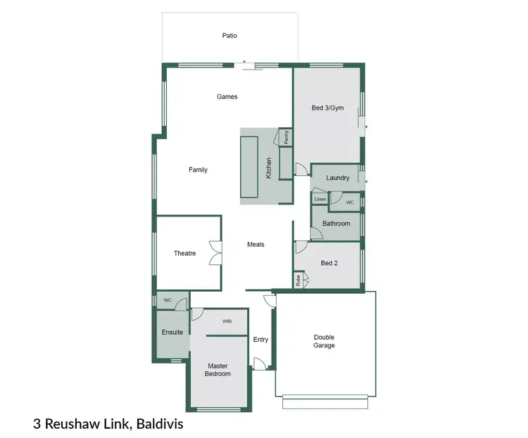Floorplan of Homely house listing, 3 Reushaw Link, Baldivis WA 6171