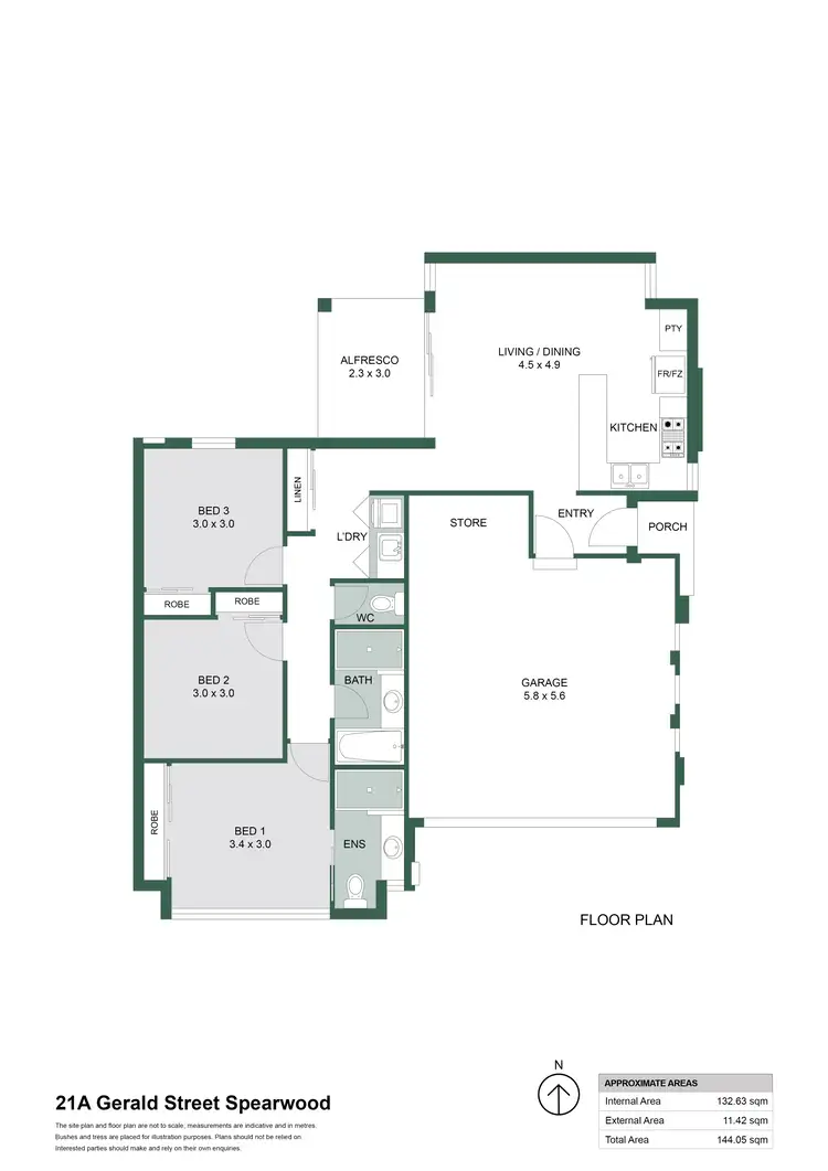 Floorplan of Homely house listing, 21A Gerald Street, Spearwood WA 6163