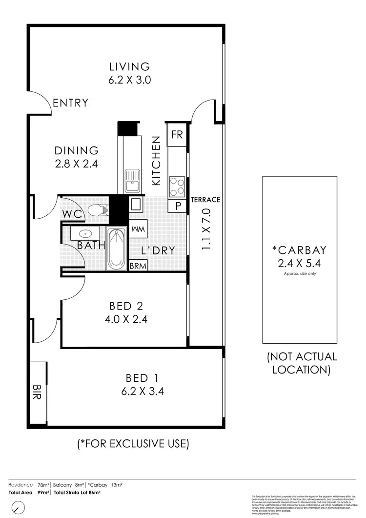 Floorplan of Homely apartment listing, 8/96 Guildford Road, Mount Lawley WA 6050