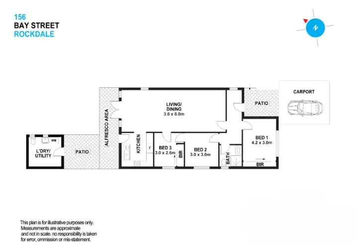Floorplan of Homely house listing, 156 Bay Street, Rockdale NSW 2216