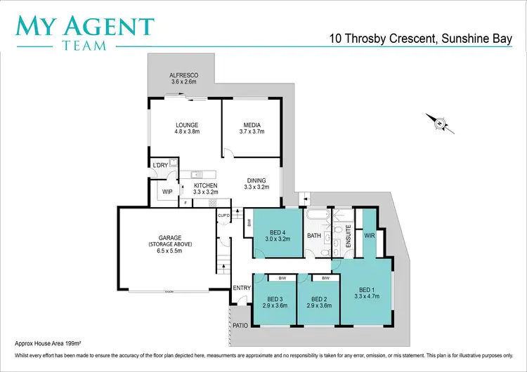 Floorplan of Homely house listing, 10 Throsby Crescent, Sunshine Bay NSW 2536