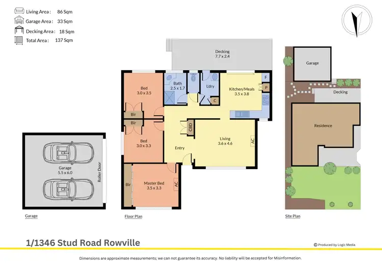 Floorplan of Homely unit listing, 1/1346 Stud Road, Rowville VIC 3178