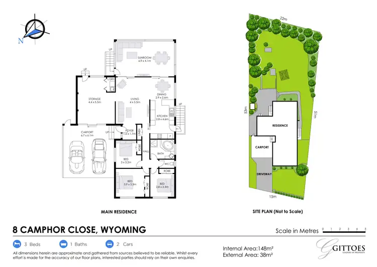 Floorplan of Homely house listing, 8 Camphor Close, Wyoming NSW 2250