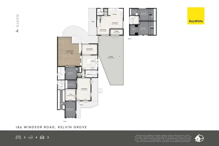 Floorplan of Homely house listing, 186 Windsor Road, Kelvin Grove QLD 4059
