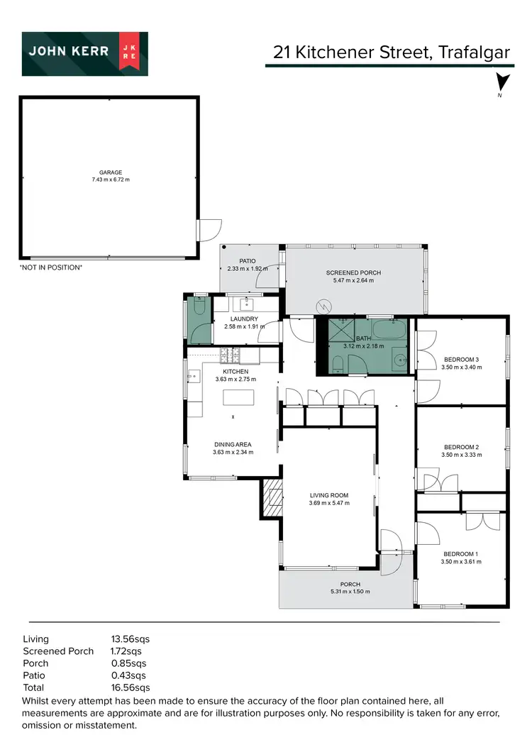 Floorplan of Homely house listing, 21 Kitchener Street, Trafalgar VIC 3824