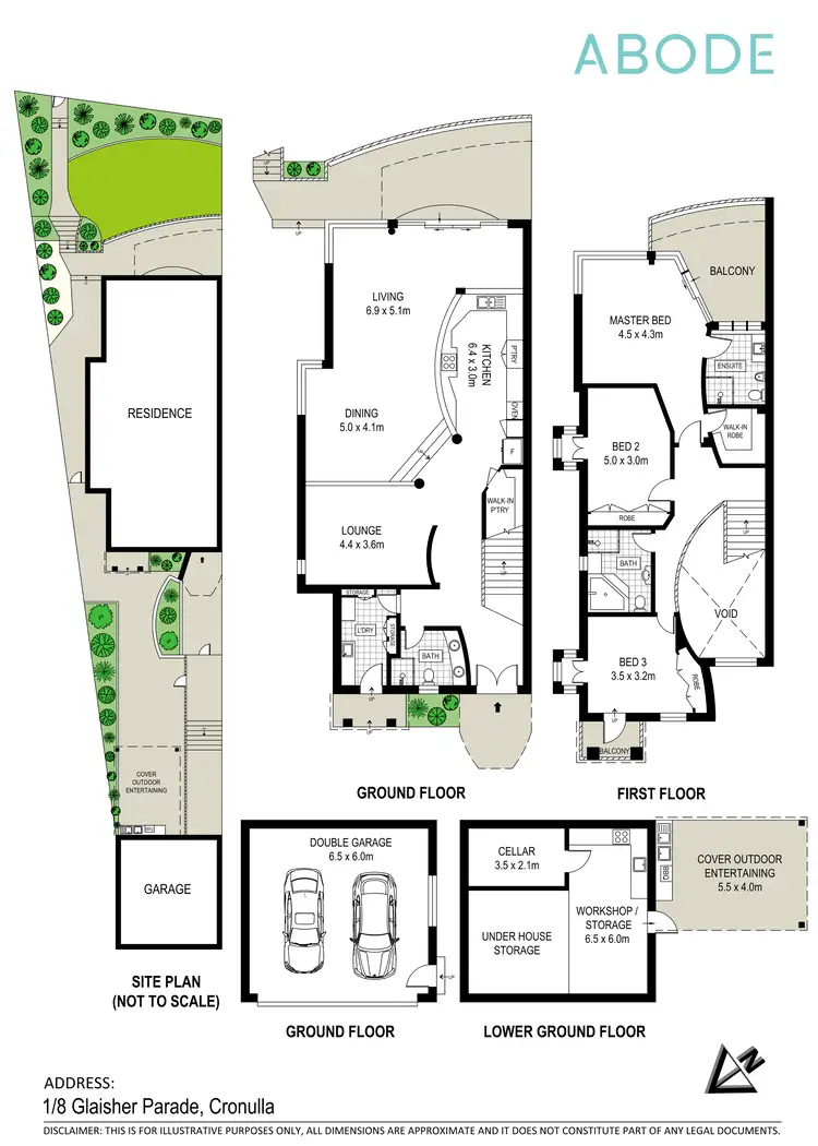 Floorplan of Homely house listing, 1/8 Glaisher Parade, Cronulla NSW 2230
