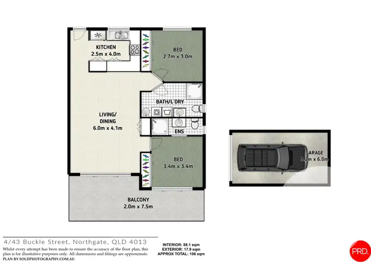 Floorplan of Homely unit listing, 4/43 Buckle Street, Northgate QLD 4013