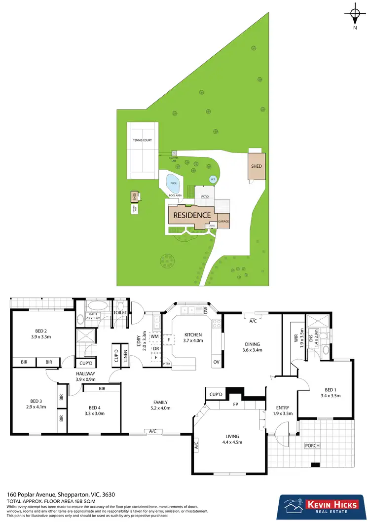 Floorplan of Homely house listing, 160 Poplar Avenue, Shepparton VIC 3630