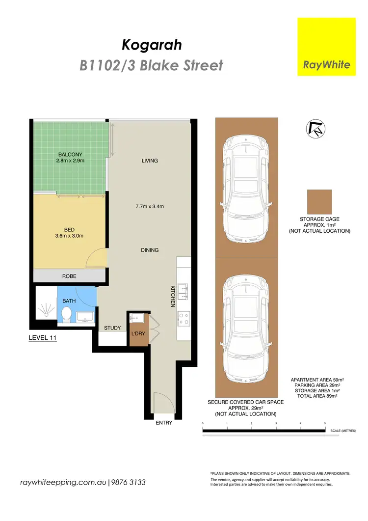 Floorplan of Homely apartment listing, B1102/3 Blake Street, Kogarah NSW 2217