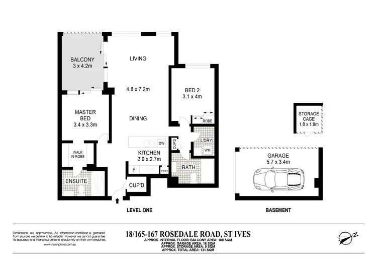 Floorplan of Homely apartment listing, 18/165-167 Rosedale Road, St Ives NSW 2075
